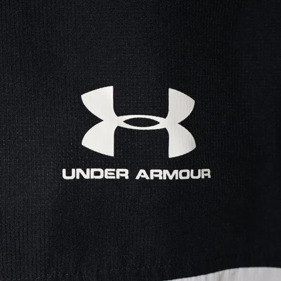 Under Armour Black Hooded Windbreaker Jacket – Athletic Zip Up (Men’s S) - Picture 4 of 12